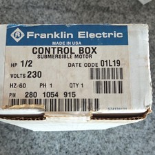 Franklin Electric Pump Control Box for Submersible Motor 1/2 HP 230V 2801054915