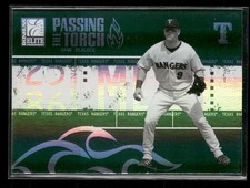 2005 Donruss Elite #PT-16 Hank Blalock Passing the Torch Green #/250