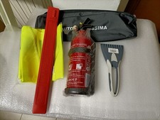 Kit Emergenza Auto Camper Camion Estintore Da 1 Kg Tanica Di Emergenza 