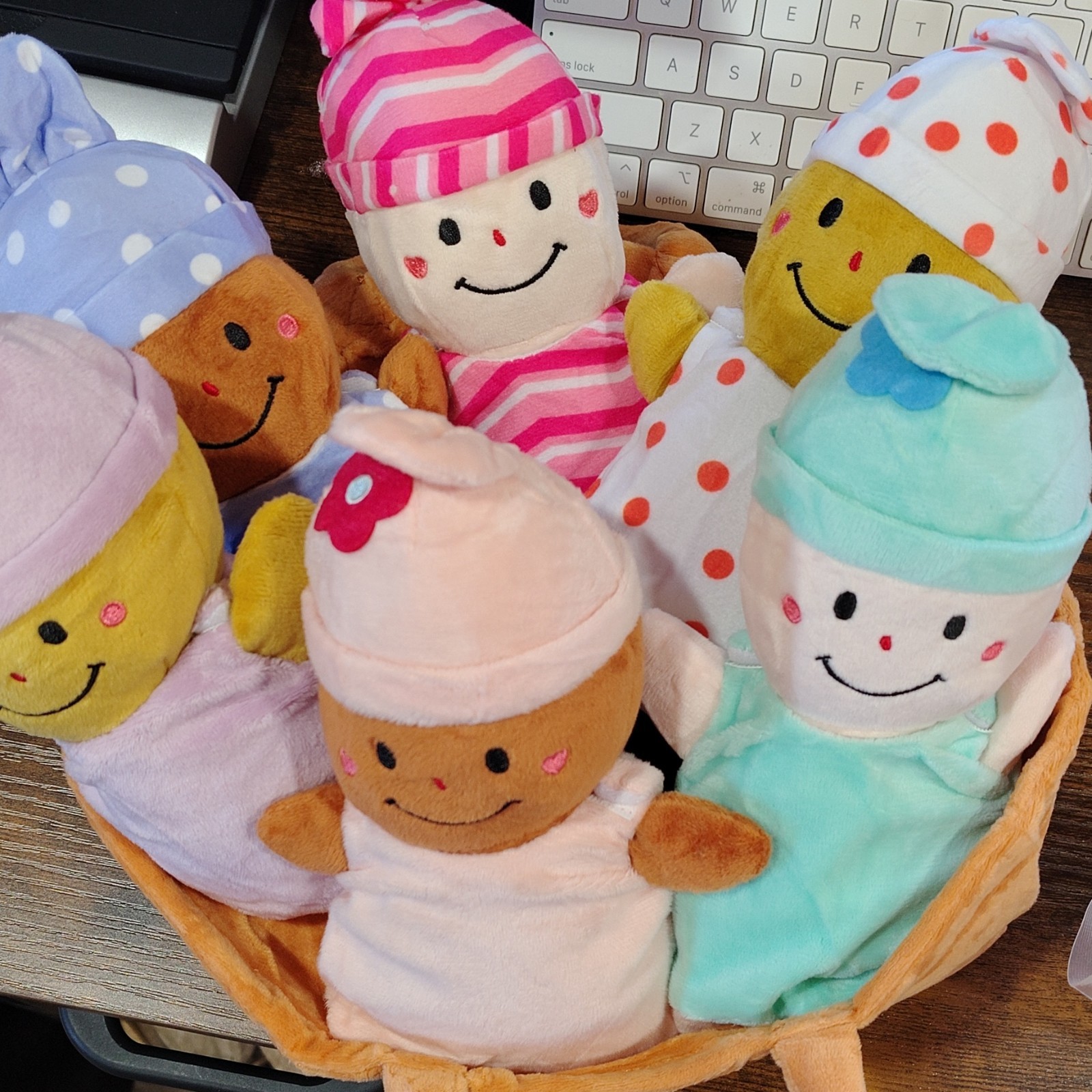 In A Soft Basket, Multicolor Polka Dot Outfits