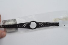 Omega Dynamic Men's Leather Bracelet 16Mm Buckle Vintage New Black