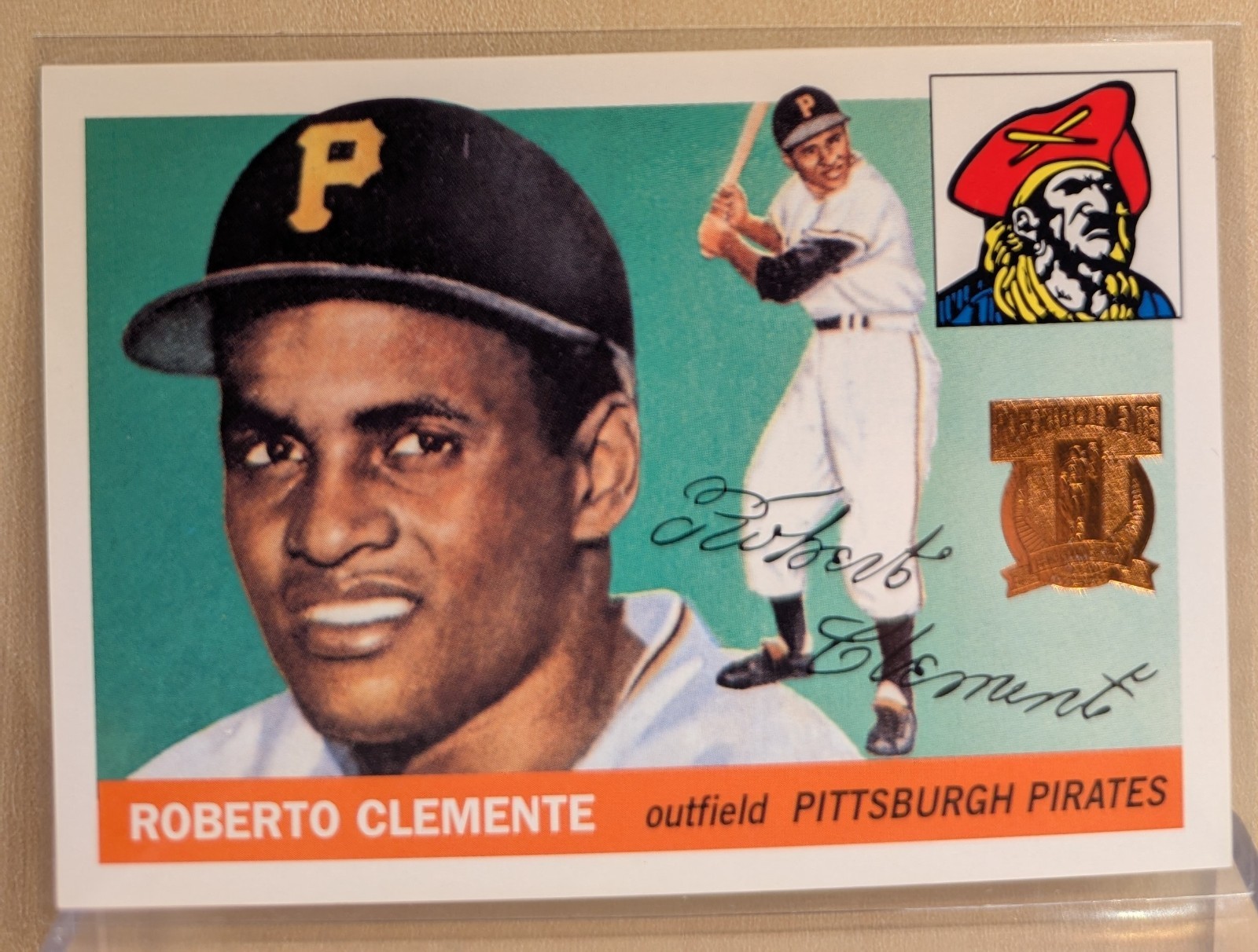 1998 Topps Commemorative Reprint 1955 Topps #1 Roberto Clemente HOF ROOKIE RC RP