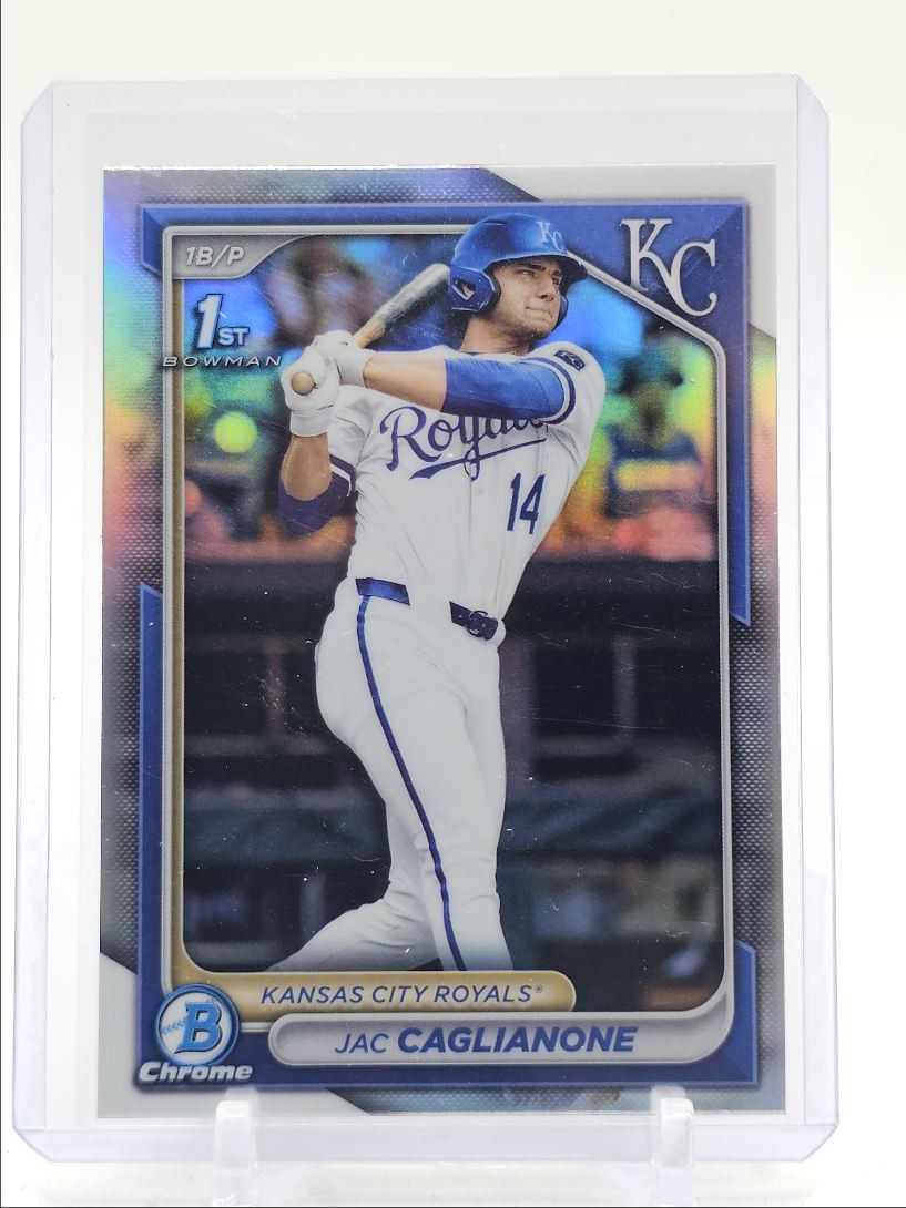 JAC CAGLIANONE 2024 BOWMAN CHROME DRAFT 1ST BASEBALL REFRACTOR Q3824