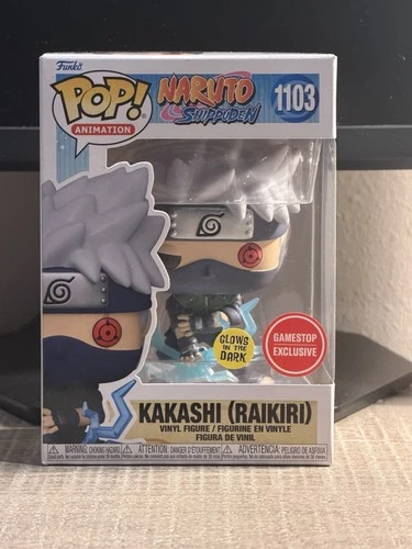 Funko Pop Naruto Shippuden - Kakashi Raikiri GITD GameStop 1103 w/ Pop Protector
