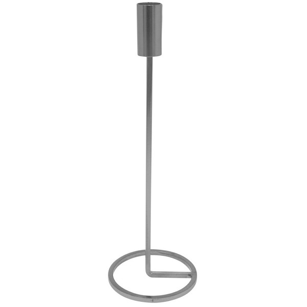 KerzenstäNder Kerzenhalter Kerzenleuchter 31 Cm Silber Modern Dekoration Metall-image