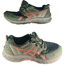 ASICS Gel-Sonoma 6 Trail Running Shoes Green Pink Youth 4.5