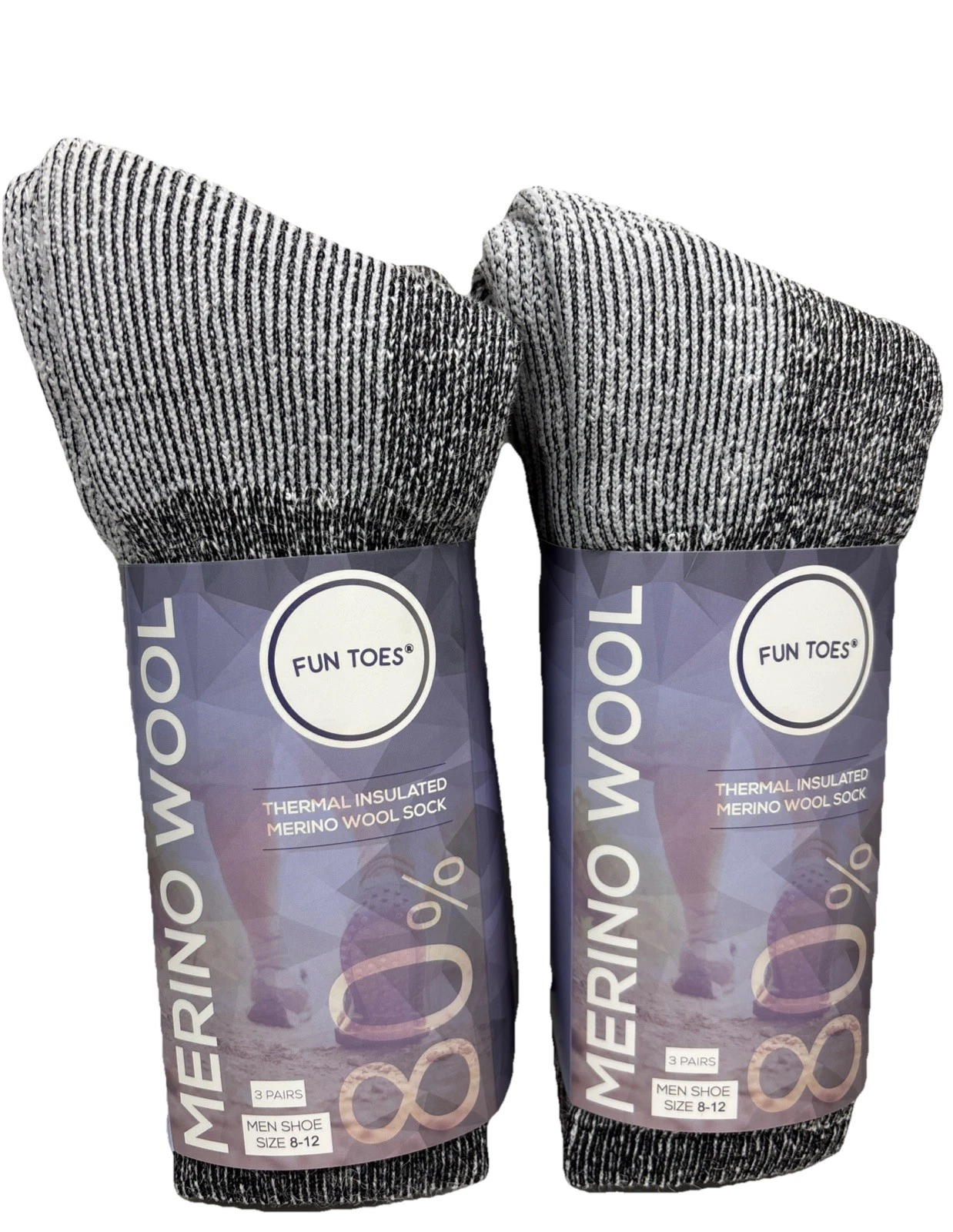 Mens 80% Merino Wool socks 6 Pairs Thermal Cushioned Reinforced socks
Opens in a new window or tab