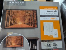 Kit de administración de cables de alimentación de TV Sanus Simplicity en pared SSACMIWP-W1 NUEVO EN CAJA nuevo en caja