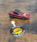 1967 HOT WHEELS HK Redline PYTHON Spectraflame Red / Gray Interior w/Button!