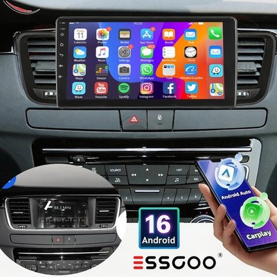Android 16 Für Peugeot 508 2011-2018 Autoradio GPS Navi WIFI Carplay RDS SWC FM