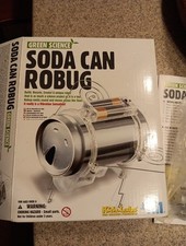 Kidz Labs Green Science SODA CAN ROBUG NEW, Open Box, Sealed Parts Inside 