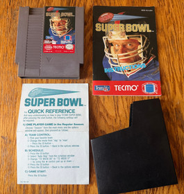oval seal Tecmo Super Bowl complete in box seal nintendo nes nfl factory MINT