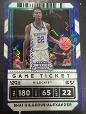 2020-21 Contenders Draft Game Ticket Green Explosion Shai Gilgeous-Alexander