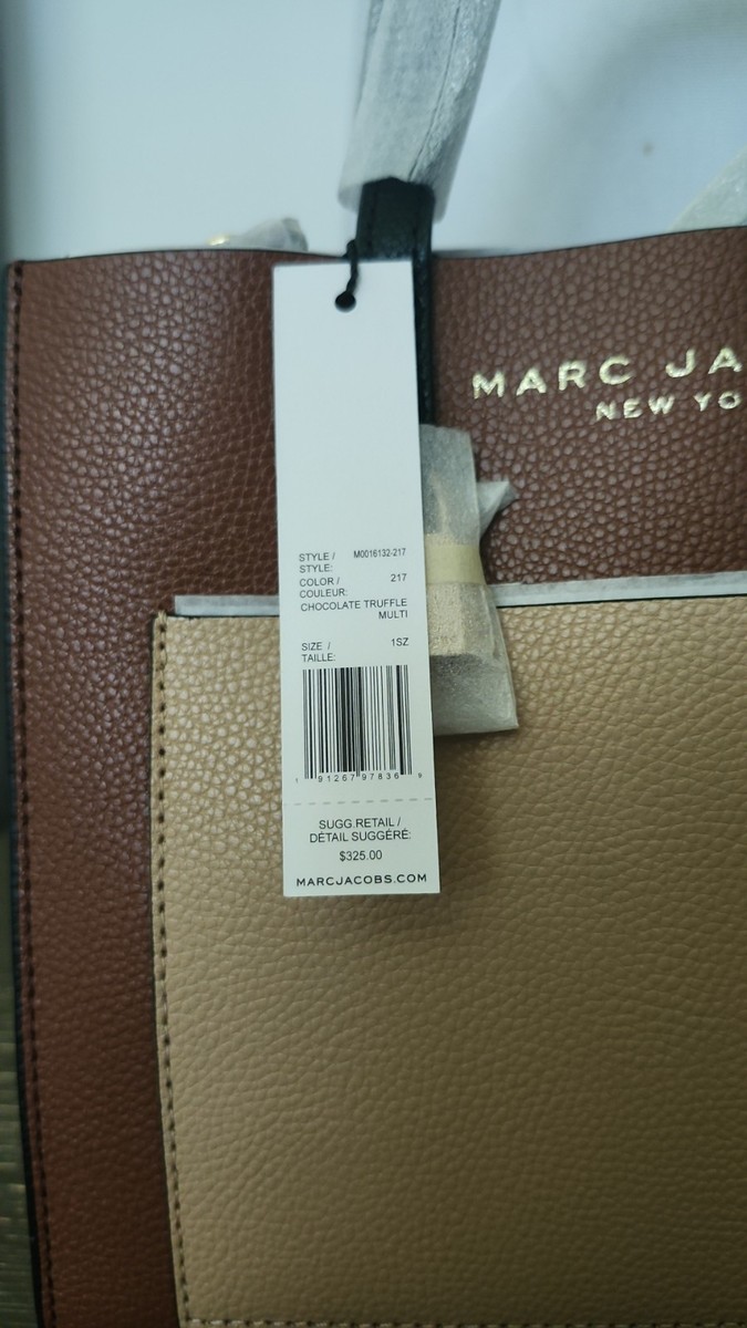 Marc Jacobs Mini Grind Satchel Tote Bag - Smoked Almond Multi