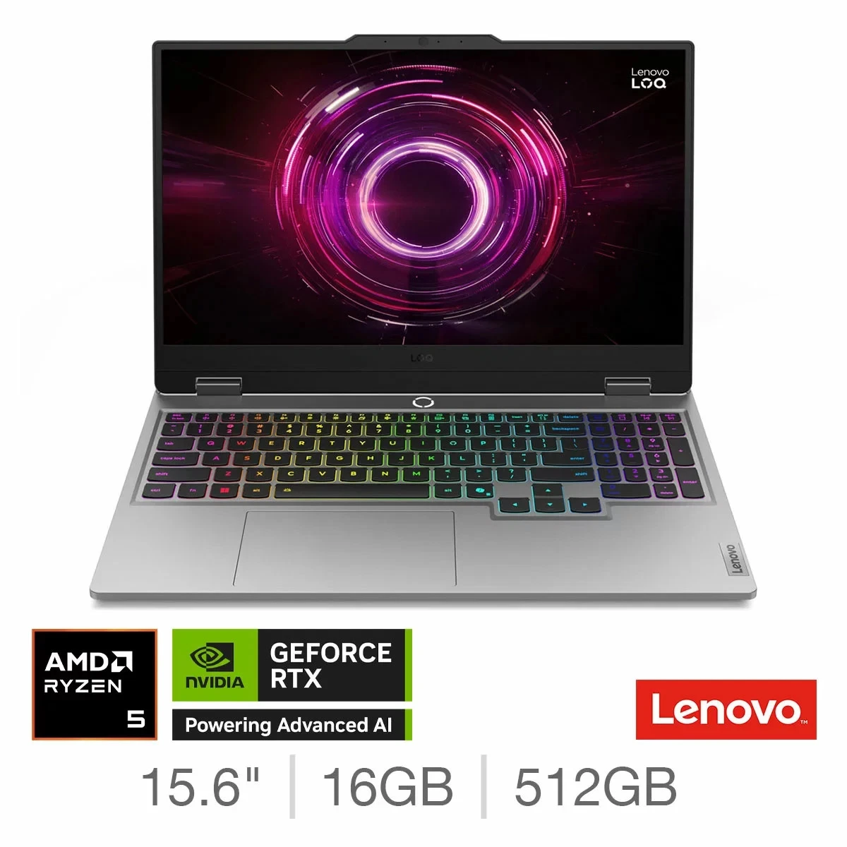 Lenovo LOQ 16" Gaming Laptop (AMD Ryzen 5 220, RTX 5050, 16GB RAM, 512GB) -New