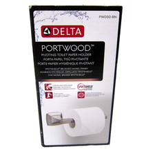 Delta Portwood Pivoting Toilet Paper Holder Brushed Nickel PWD50-BN