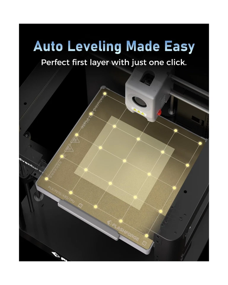 FLASHFORGE 3D Printer AD5M, CoreXY 600mm/s High-Speed Printer with 1-Click Au... - Image 3 of 4