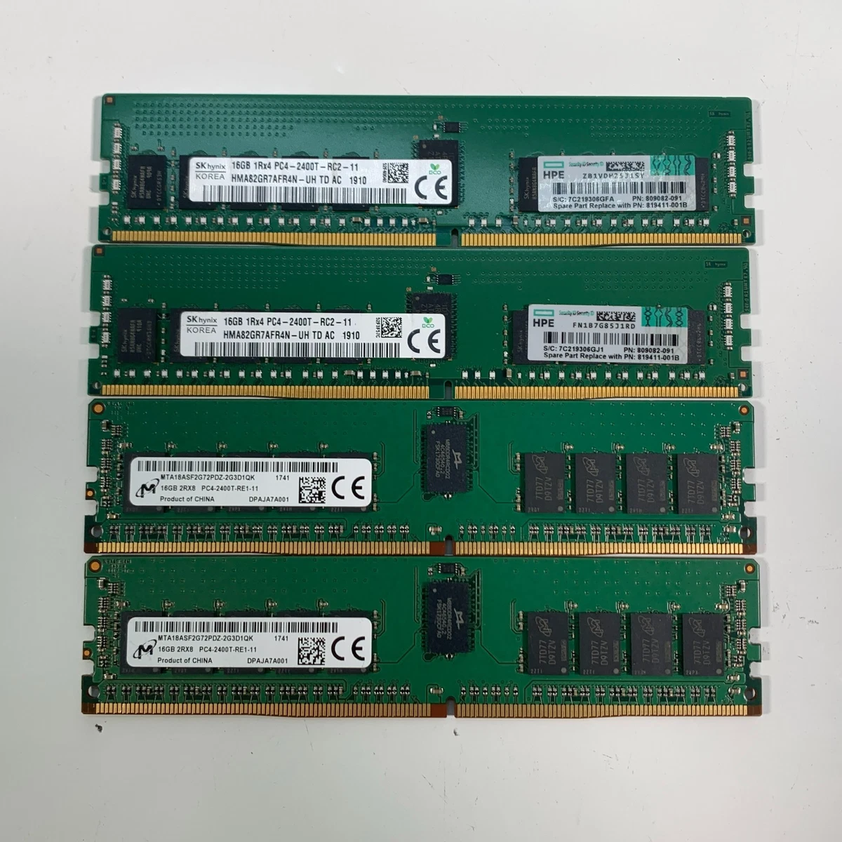 16 GB Capacity per Module DDR4 SDRAM Memory (RAM) 4 Modules for