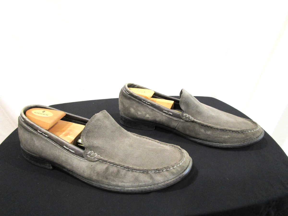 John Varvatos Brown Leather Slip-On Loafers | Men’s Driving Shoes -Made in Italy John varvatos leather slip on tennis shoes main image 3