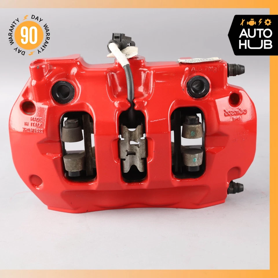 Juego de pinzas de freno traseras 11-18 Porsche Cayenne 958 GTS Touareg 7P5615404AD OEM Foto 4 de 4