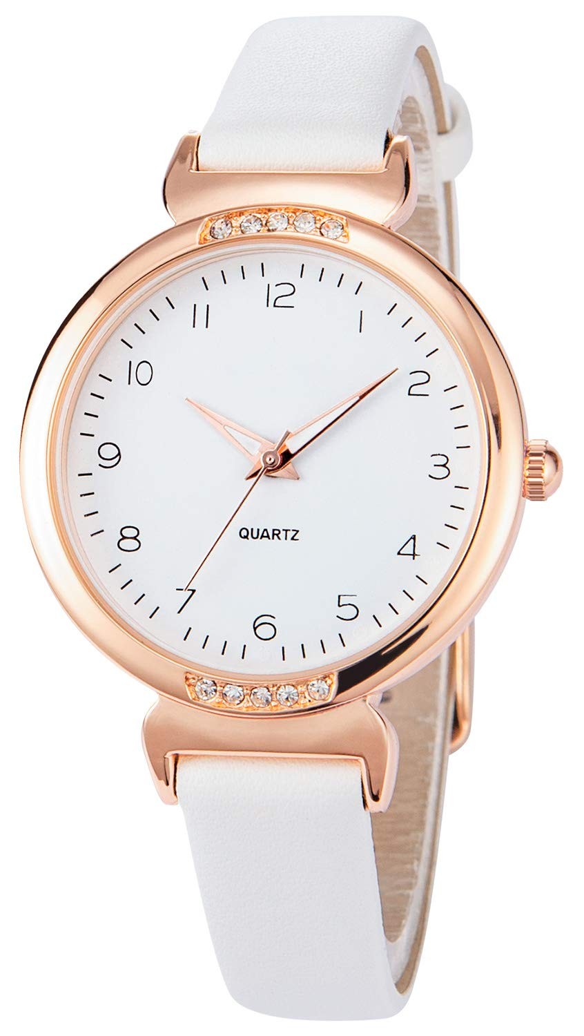 Women Watches Ladies Leather Strap Watch Elegant Analogue Quartz Watches Classic