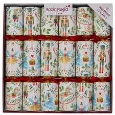 Robin Reed H5 Christmas Sugarplumb Nutcracker - 6pc 12" Party Crackers 62522