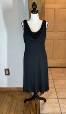 Betsy & Adam by Jaslene Long Maxi Party Cocktail Evening Dress Black Size 2