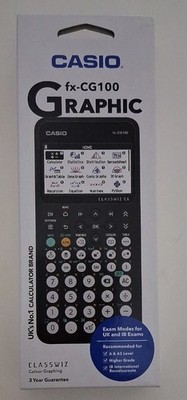 Casio fx-CG100 Grafikrechner - Farbe für Bildschirm, A-Level & Hochschulbildung.