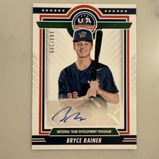 2022 Panini Stars & Stripes - Bryce Rainer (AU) /399 - NTDP Signatures -#NTDP-BR