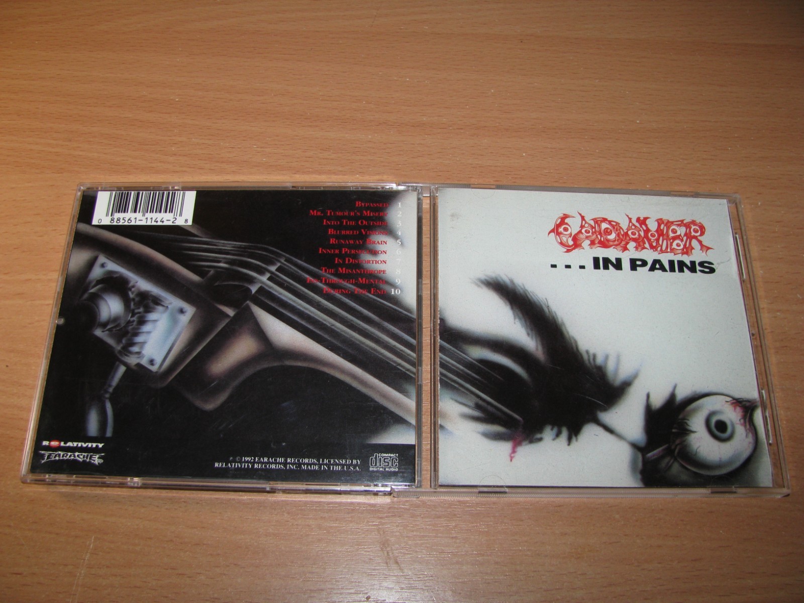 CADAVER - In Pains (1992 Relativity USA 1st press) Monstrosity, Deicide, Gorguts