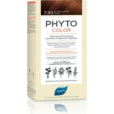 Phyto Phytocolor Haarfarbe 7,43 Blond Golden Copper, 50ml