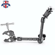 11" Articulating Magic Arm + Super Clamp Crab for DSLR Camera LCD Monitor LED
