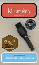 Milwaukee 48-07-0201 7/16" Replacement Arbor Shank for 3" & Larger Selfeed Bits
