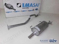 Imasaf Auspuff Auspuffset Ab Kat für Juke (F15) 1.5 Dci 2010-|Mittelrohr+Endtopf