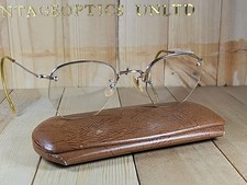 Shuron Shurset Rimway Ful-Vue D 12k G.F Vintage Wire Rim Rimless Eyeglasses...