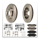 Front Brake Calipers Rotors Ceramic Pads for Honda CR-V 1997-2001