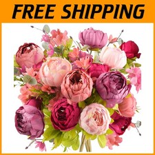 Artificial Peony Bouquets for Home  Bridal Decor