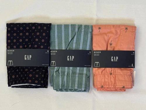 LOT OF 3 NEW PAIRS OF MEN’S GAP BOXER UNDERWEAR, PICK A SIZE