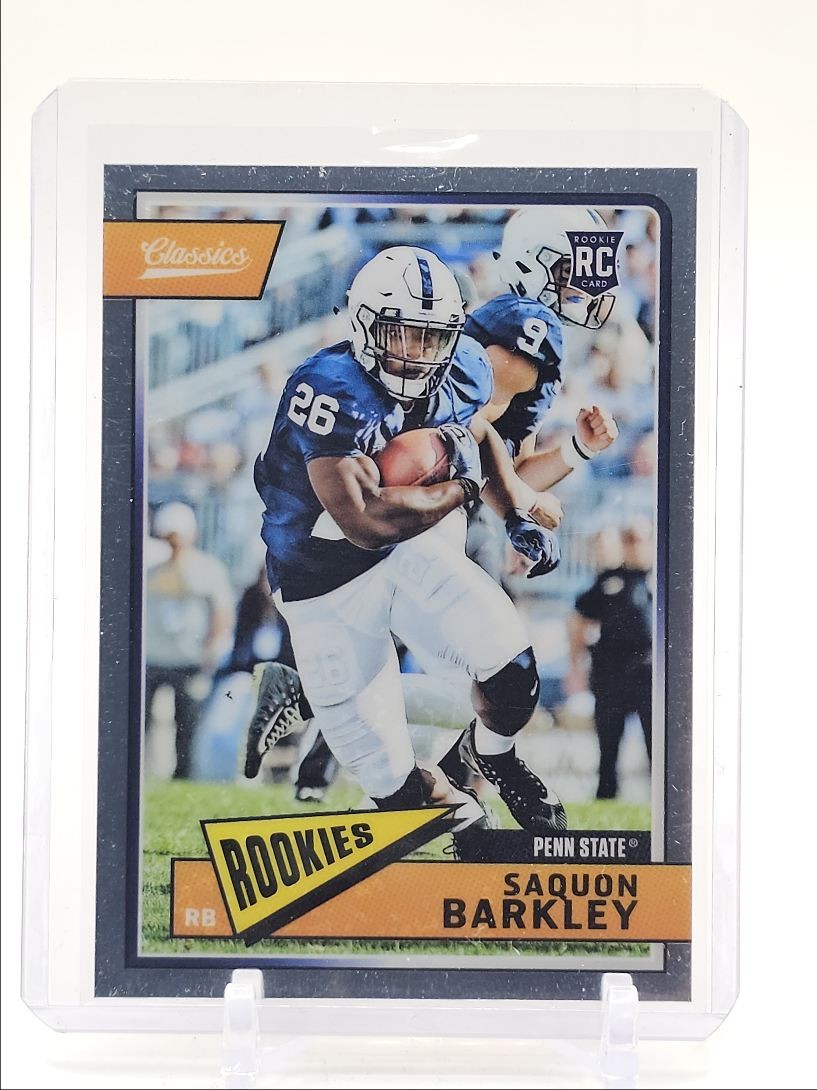 SAQUON BARKLEY 2018 CLASSICS DRAFT ROOKIES FOOTBALL PENN STATE RC Q5690