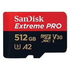 SanDisk 1TB/512GB/256GB Extreme Pro MicroSDXC UHS-I U3 A2 Memory Card W/ Adapter