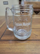 Genuine Captain Morgan Clear Glass Tankard St...