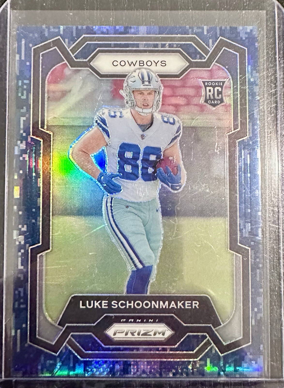 Luke Schoonmaker 2023 Panini Prizm #325 Navy Camo /25 Dallas Cowboys (RC, SN)