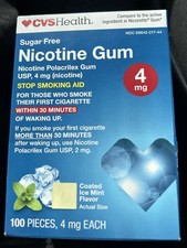 CVS Nicotine Coated Ice Mint 4 Mg - 100 Piece Count