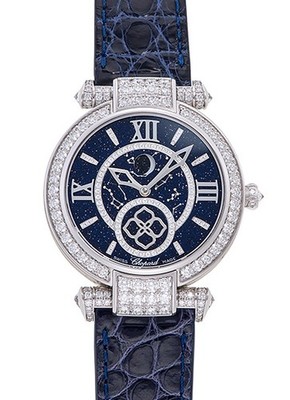 Chopard Imperiale Moonphase 384246-1002 White Gold 36mm Case Diamonds #KMW151