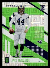 2017 PANINI UNPARALLELED JAKE MCQUAIDE 190 MINT LIME GREEN LOS ANGELES RAMS
