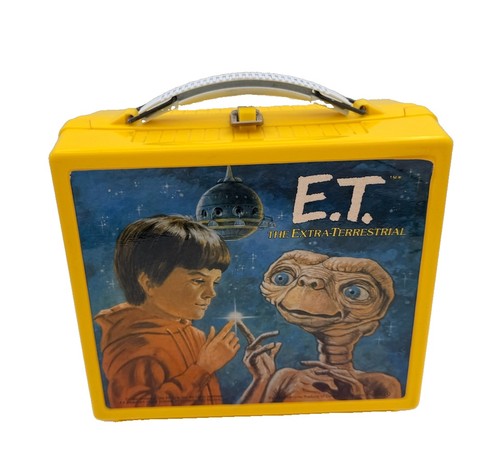 1982 Aladdin E.T. The Extra-Terrestrial Vintage Plastic Lunch Box Damaged