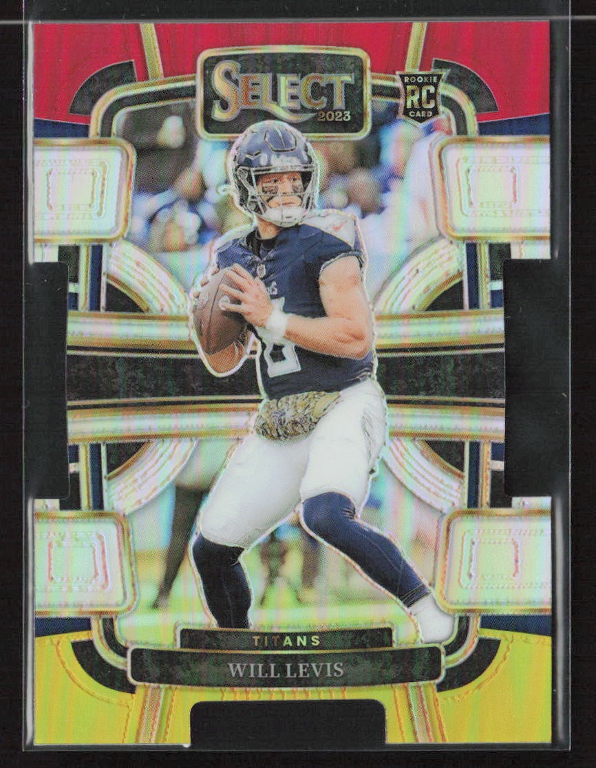 Will Levis 2023 Panini Select #96 Red and Yellow Prizms Die Cuts