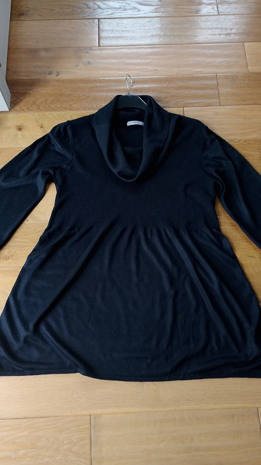 Long Jumper / Tunic  20 black M&S Marks and Spencer Cowl Neck - Image 2 of 4