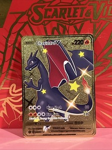 Gold Metal Pokemon Card