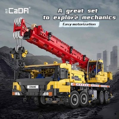 CaDA C61081W Mobilkran RC-Version motorisiert Klemmbausteine NEU OVP 1831 Teile
